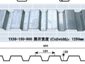 900型開口式鋼承板