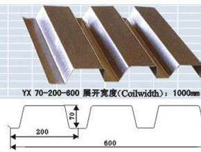 鋼承板YX70-200-600