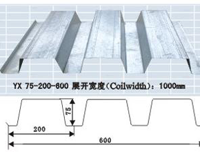 樓承板YX75-200-600